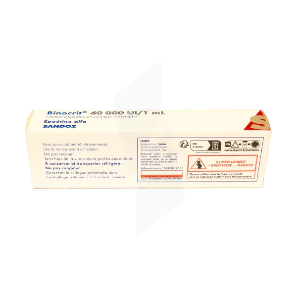 Binocrit 40 000 Ui/ml, Solution Injectable En Seringue Préremplie