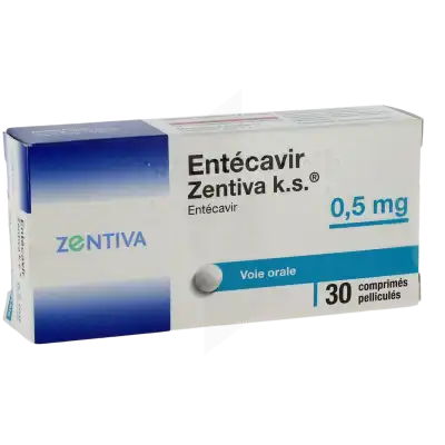 ENTECAVIR ZENTIVA K.S. 0,5 mg, comprimé pelliculé