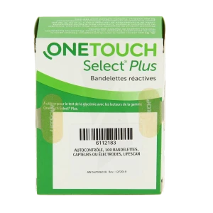 One Touch Select Plus Bandelette RÉactive Autosurveillance GlycÉmie 2fl/50