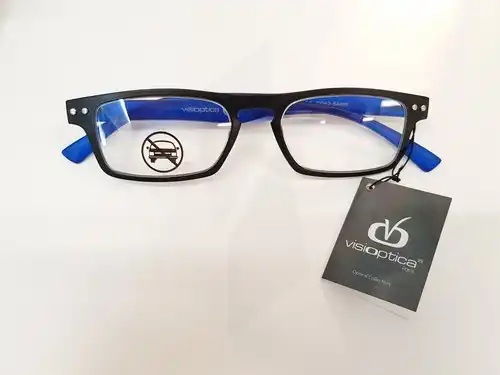 Sydney Lunette De Lecture Diop +2,00 Noir Branche Bleu Mat
