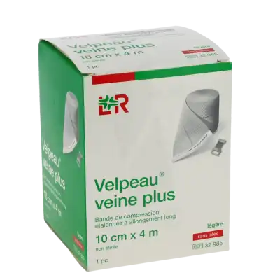 Velpeau Veine Plus Bande De Compression à Allongement Long Sans Latex étalonnée 4mx10cm à AUDENGE