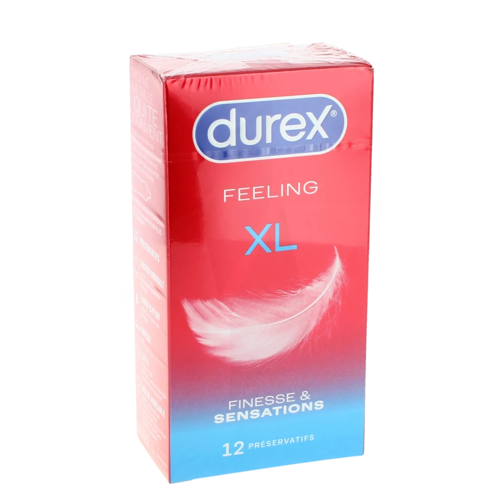 Durex Feeling Xl Préservatif Lubrifié B/12