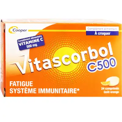 Vitascorbol C 500 Cpr À Croquer B/24 à VILLENAVE D'ORNON