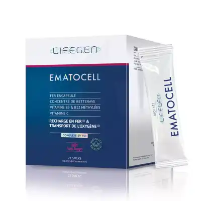 Biocyte Lifegen Ematocell Poudre 21 Sticks