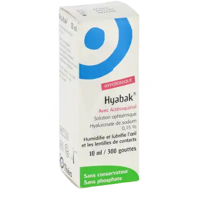 Hyabak 0,15 %, Fl 10 Ml à Lyon