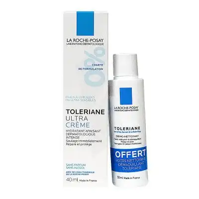 Toleriane Ultra Crème Peau Intolérante Ou Allergique 40ml + Dermo Nettoyant