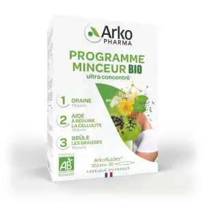 Arkofluide Bio Ultraextract Coffret Programme Minceur 3x10 Ampoules/10ml à BOURG-SAINT-ANDÉOL