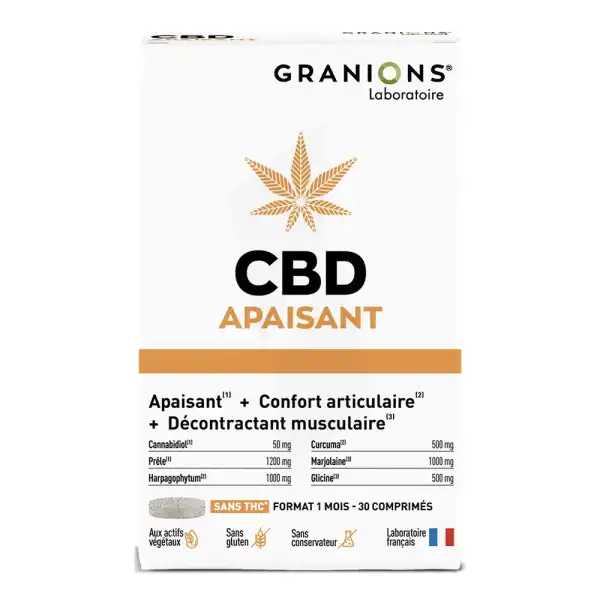 Granions Cbd Cpr Apaisant Muscles Articulations B/30