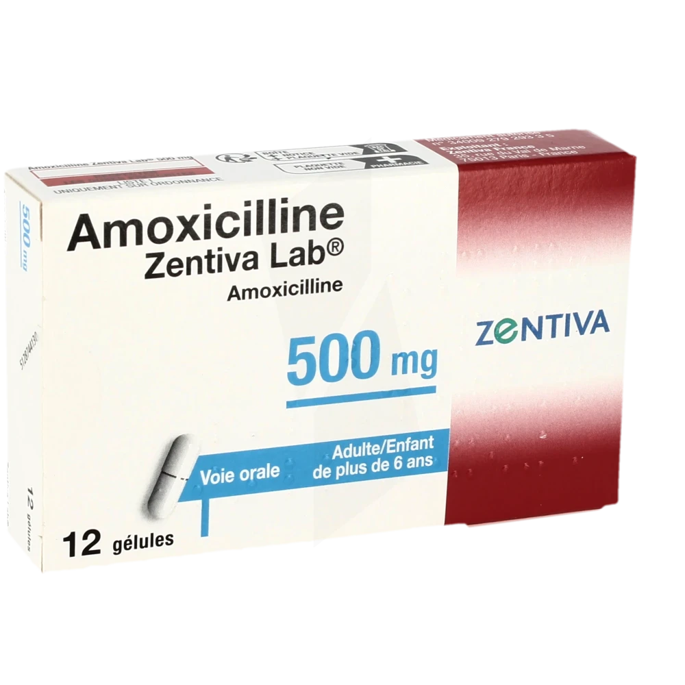 Amoxicilline Zentiva Lab 500 Mg, Gélule