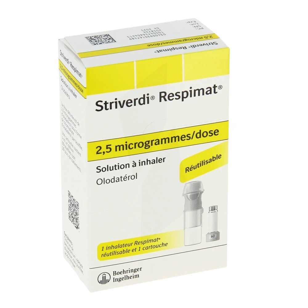 Striverdi Respimat 2,5 Microgrammes/dose, Solution à Inhaler