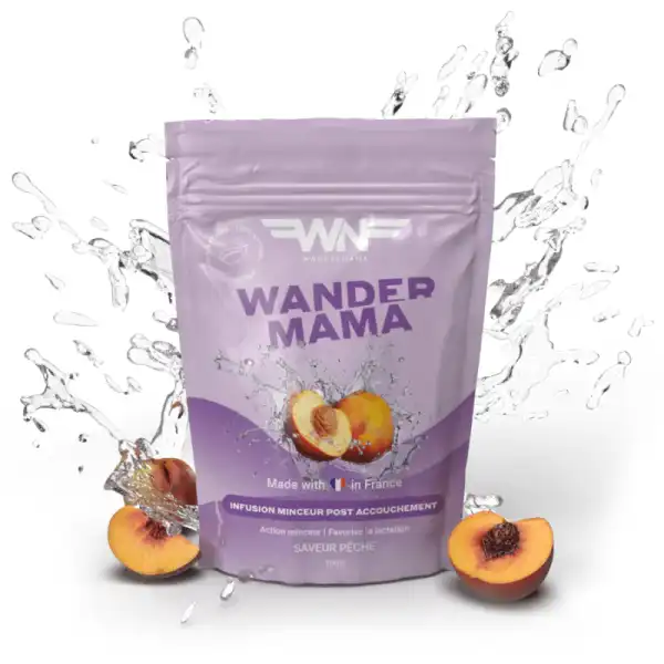 Wandernana Wandermama Infusion Minceur Post-accouchement Pêche Sachet/100g