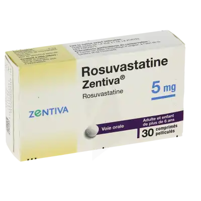 Rosuvastatine Zentiva 5 Mg, Comprimé Pelliculé à Saint-Médard-en-Jalles