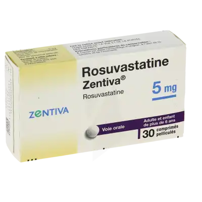 Rosuvastatine Zentiva 5 Mg, Comprimé Pelliculé à Bordeaux