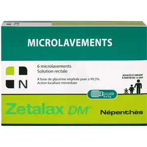 Zétalax DM Gel rectal microlavement B/6