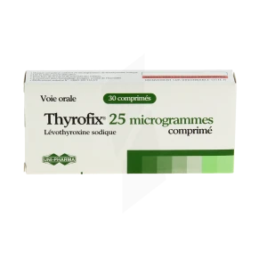 Thyrofix 25 Microgrammes, Comprimé
