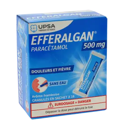 Efferalgan Framboise 500 Mg, Granulés En Sachet à Lons