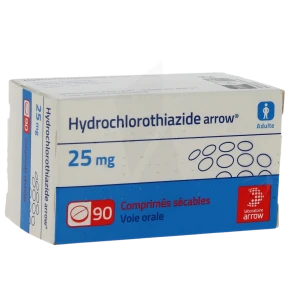 Hydrochlorothiazide Arrow 25 Mg, Comprimé Sécable