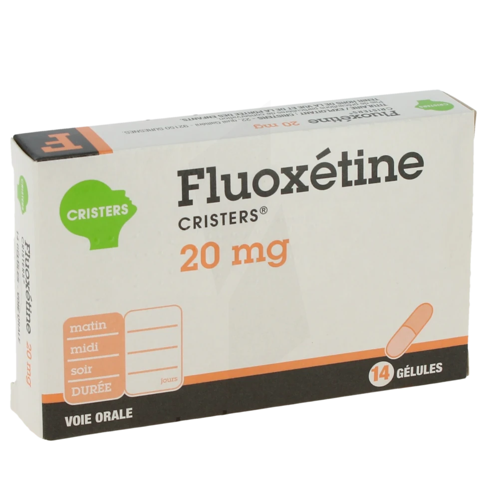 Fluoxetine Cristers 20 Mg, Gélule