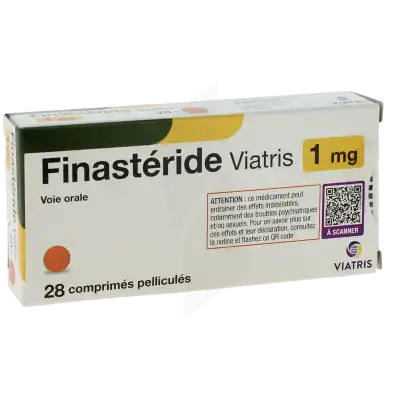 FINASTERIDE VIATRIS 1 mg, comprimé pelliculé
