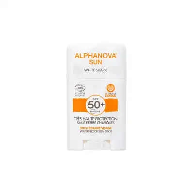 Alphanova Sun Bio Spf50+ Stick Visage Blanc 12g à Saint-Médard-en-Jalles