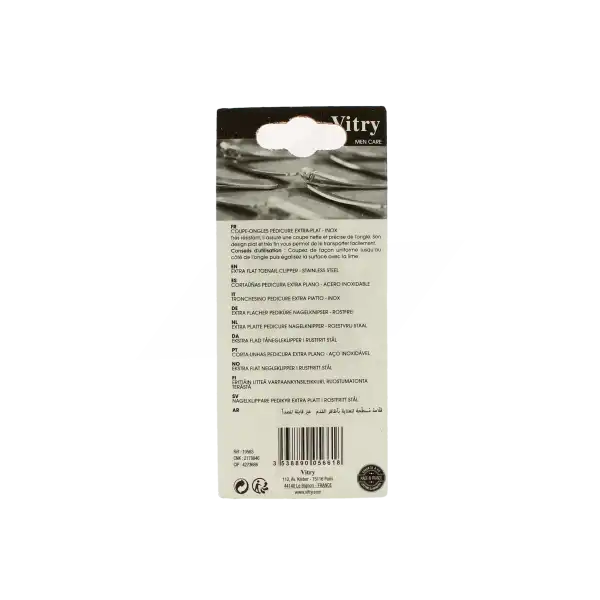 Vitry Coupe-ongles Pédicure Extra Plat