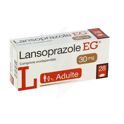 Lansoprazole Eg 30 Mg, Comprimé Orodispersible à NOROY-LE-BOURG