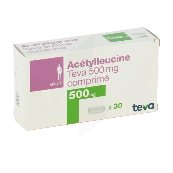 Acetylleucine Teva 500 Mg, Comprimé