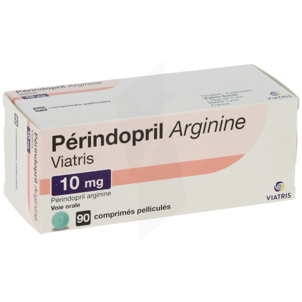 Perindopril Arginine Viatris 10 Mg, Comprimé Pelliculé