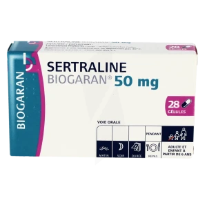 Sertraline Biogaran 50 Mg, Gélule