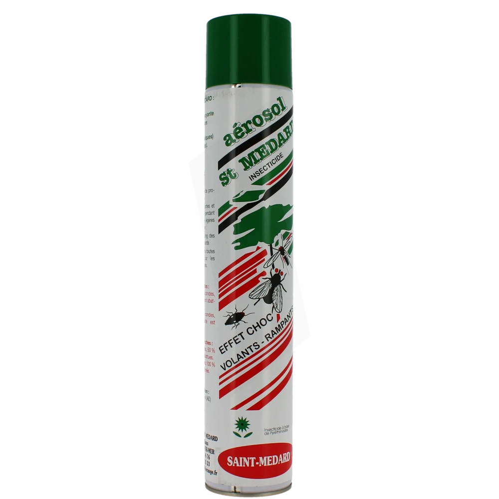 St Médard Insecticide Effet Choc Volant Rampants Aérosol/750ml