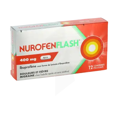 Nurofenflash 400 Mg Comprimés Pelliculés Plq/12 à JACOU