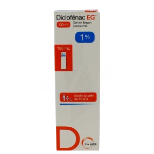 Diclofenac Eg 1 %, Gel En Flacon Pressurisé