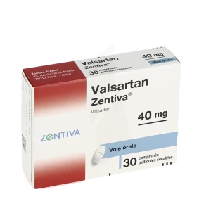 Valsartan Zentiva 40 Mg, Comprimé Pelliculé Sécable