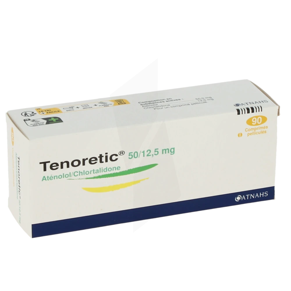 Tenoretic 50 Mg/12,5 Mg, Comprimé Pelliculé