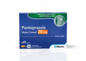 Pantoprazole Mylan Conseil 20 Mg, Comprimé Gastro-résistant