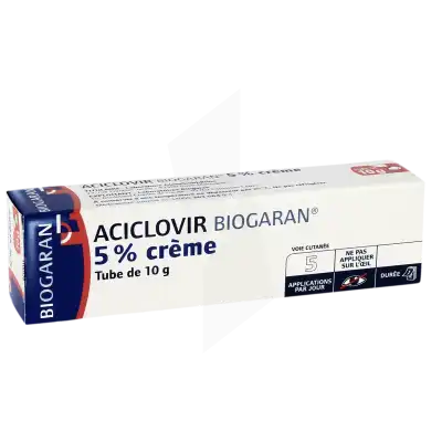 Aciclovir Biogaran 5 %, Crème à Bordeaux