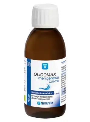 Oligomax Manganese-cuivre Solution Buvable Fl/150ml à ST-ETIENNE-DE-TULMONT