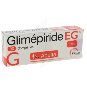 Glimepiride Eg 1 Mg, Comprimé