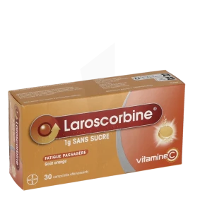 Laroscorbine Sans Sucre 1 G, Comprimé Effervescent 2t/15