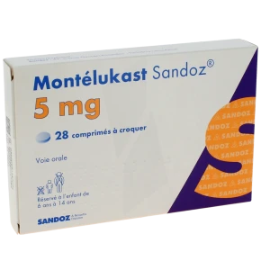 Montelukast Sandoz 5 Mg, Comprimé à Croquer