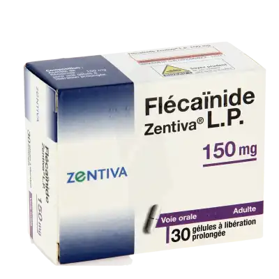 Flecainide Zentiva Lp 150 Mg, Gélule à Libération Prolongée à Nice