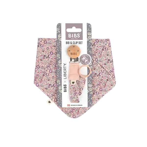 Bib & Clip Set Eloise Blush