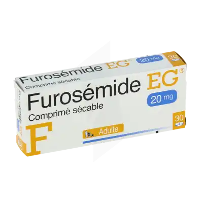 Furosemide Eg 20 Mg, Comprimé Sécable à NOROY-LE-BOURG