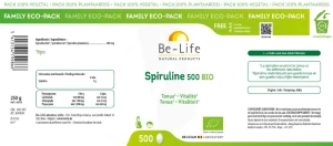 Be-life Spiruline 500 Bio Tablettes B/500