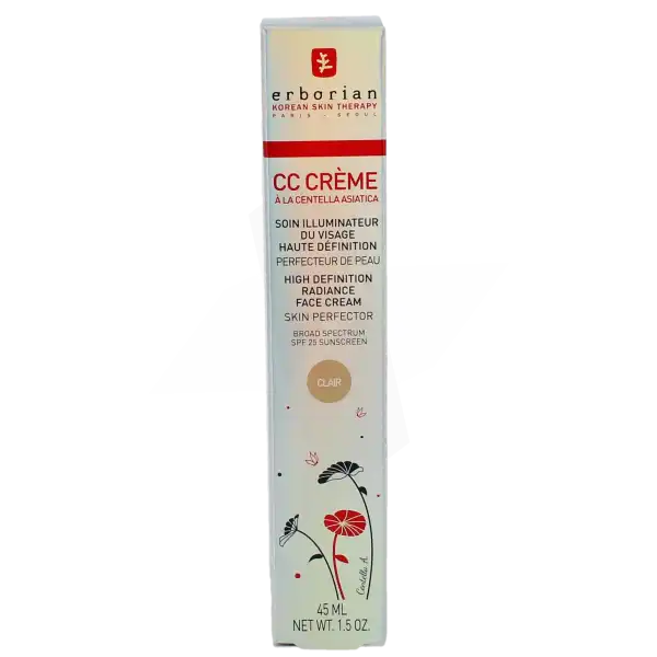 Erborian Cc Crème à La Centella Asiatica Clair T/45ml