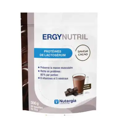 ERGYNUTRIL Prép hyperprotéinée pour boisson cacao Doypack/300g