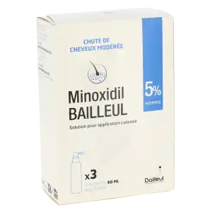 Minoxidil Bailleul 5 %, Solution Pour Application Cutanée à Ferney-Voltaire