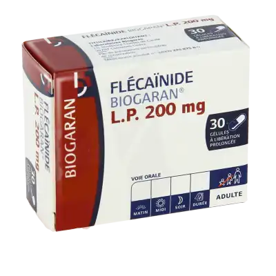 Flecainide Biogaran Lp 200 Mg, Gélule à Libération Prolongée à Paris