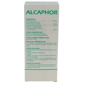 Alcaphor, Solution Buvable