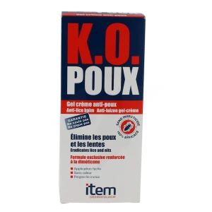 Item K.o. Poux Gel Crème Anti-poux 100ml+peigne Fin